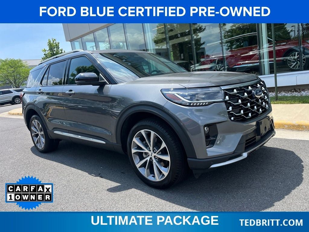 Certified 2025 Ford Explorer Platinum w/ Ultimate Package AWD/4WD image 1