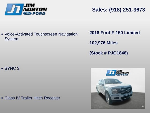 Used 2018 Ford F150 Limited w/ Trailer Tow Package AWD/4WD image 14