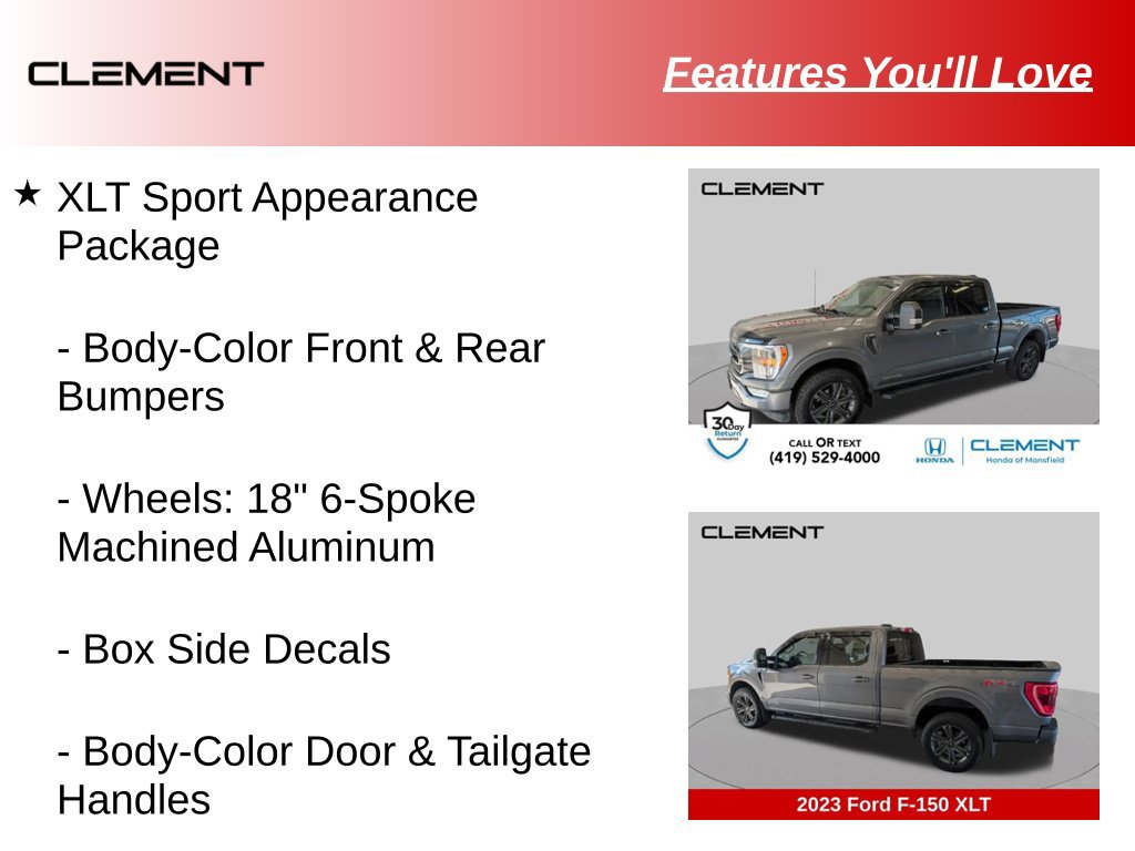 Used 2023 Ford F150 XLT w/ Equipment Group 302A High AWD/4WD image 55