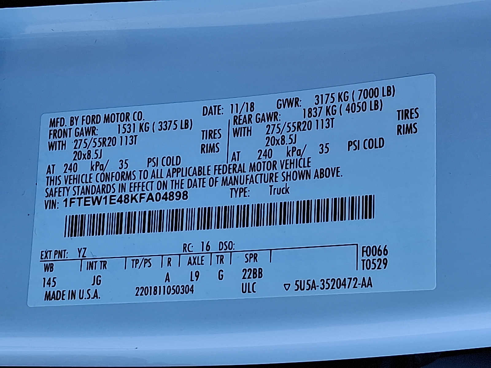 Used 2019 Ford F150 XL w/ Equipment Group 101A Mid AWD/4WD image 25