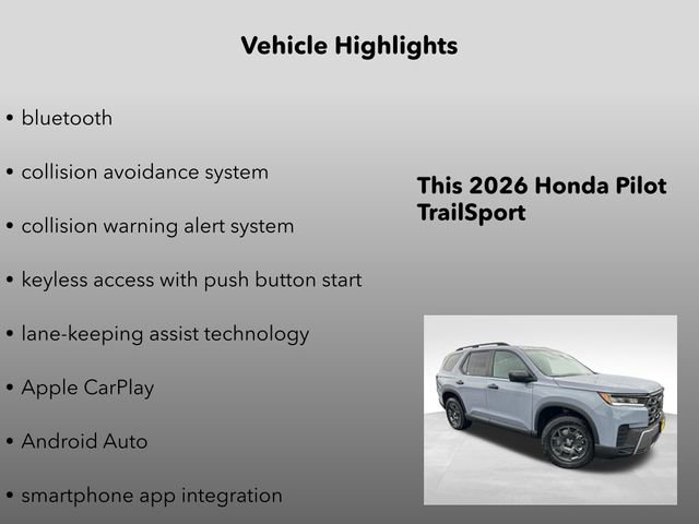 New 2026 Honda Pilot TrailSport image 10