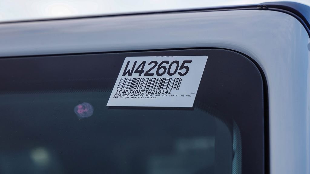 New 2026 Jeep Wrangler Sport image 29