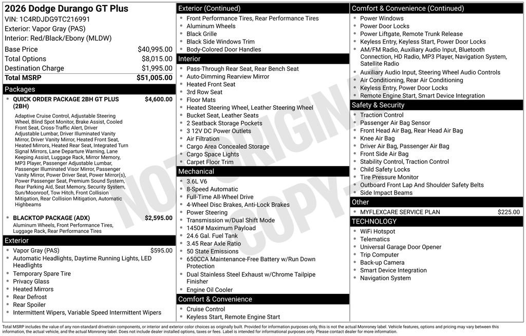 New 2026 Dodge Durango GT image 9