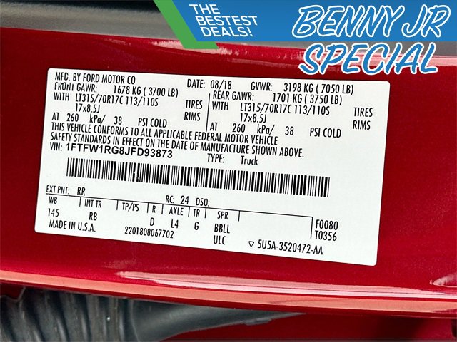 Used 2018 Ford F150 Raptor w/ Equipment Group 802A Luxury image 32