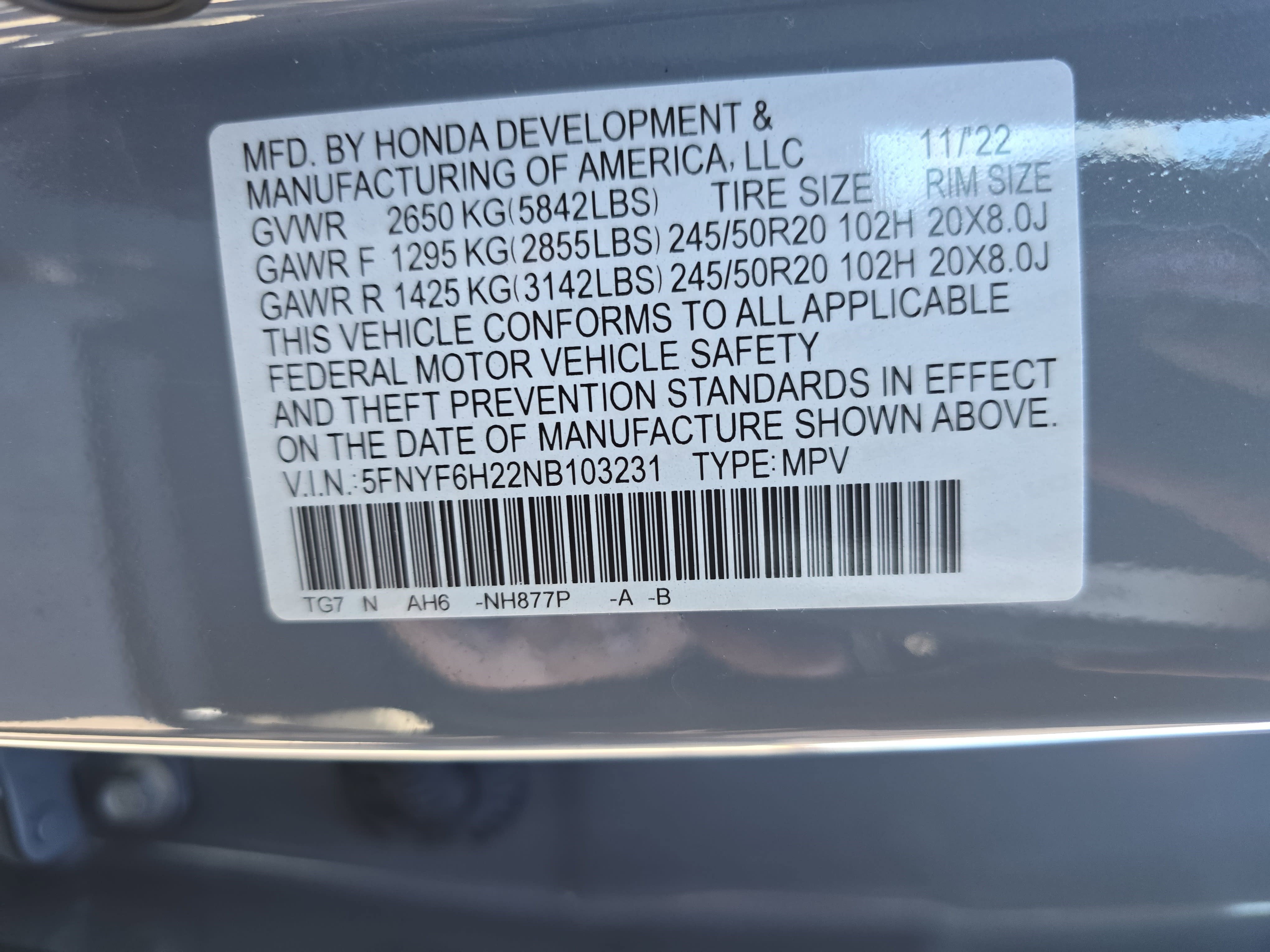 Used 2022 Honda Pilot Special Edition image 39