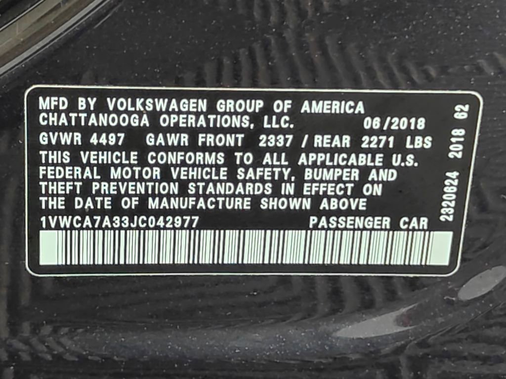 Used 2018 Volkswagen Passat 2.0T SEL Premium FWD image 49