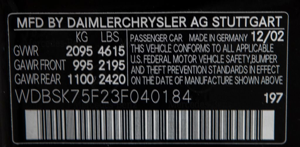 Used 2003 Mercedes-Benz SL 500 image 27