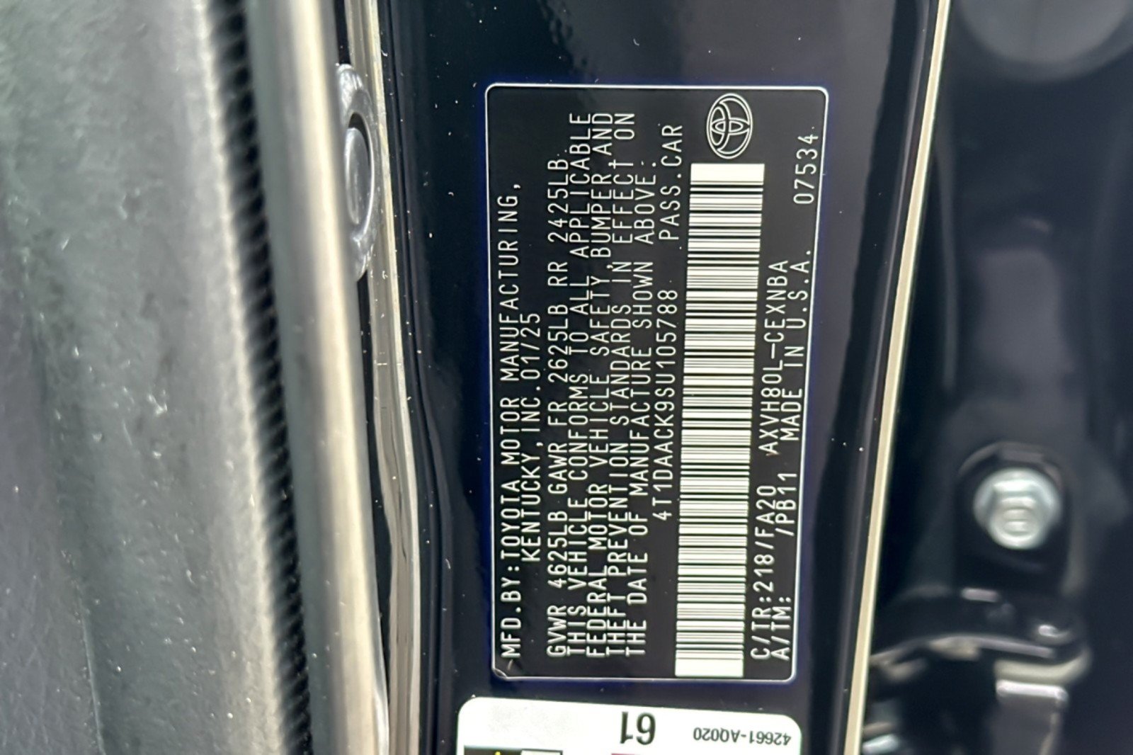 Certified 2025 Toyota Camry LE FWD image 26