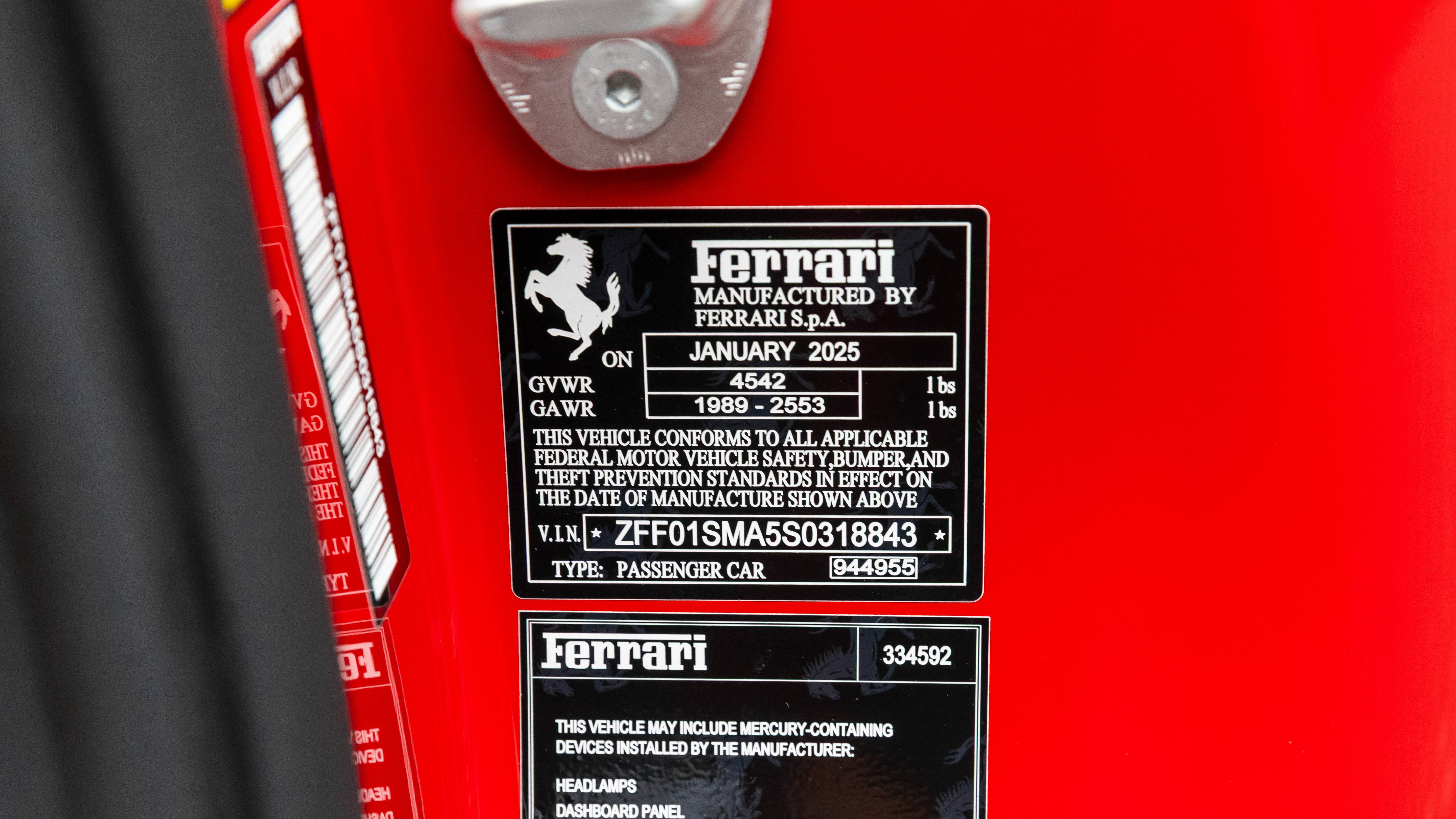 Certified 2025 Ferrari 296 GTS RWD image 51