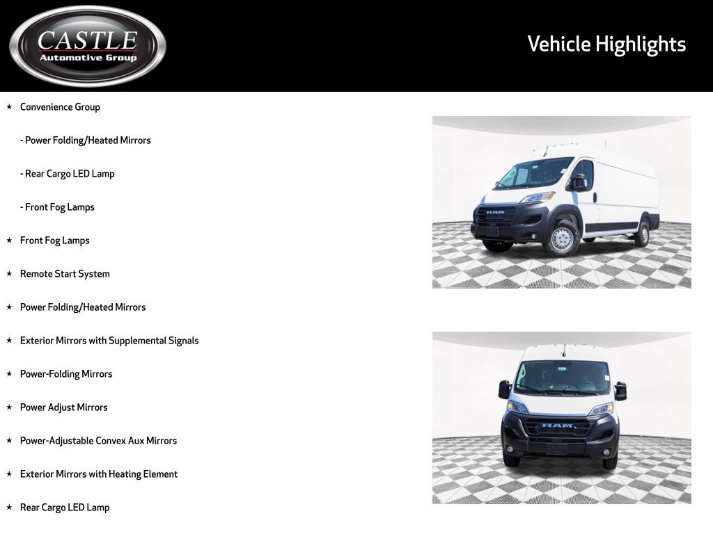 New 2026 RAM ProMaster 3500 w/ Convenience Group FWD image 3