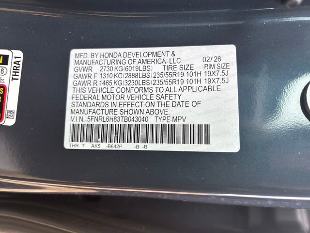 New 2026 Honda Odyssey Touring image 32