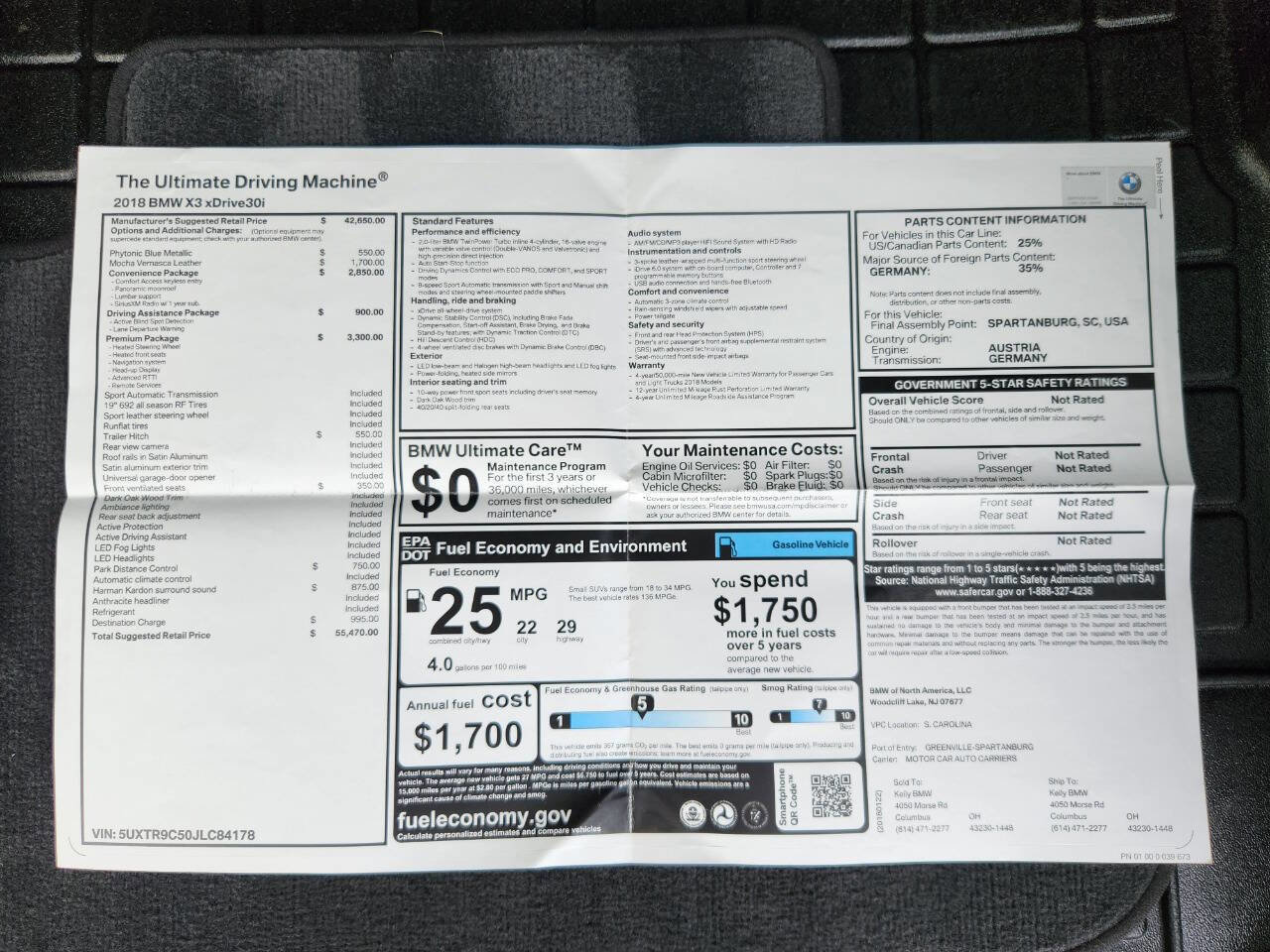 Used 2018 BMW X3 xDrive30i image 11