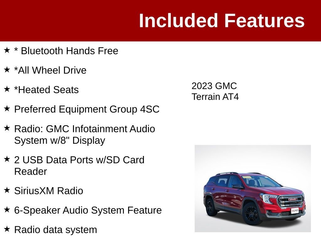 Used 2023 GMC Terrain AT4 AWD/4WD image 3