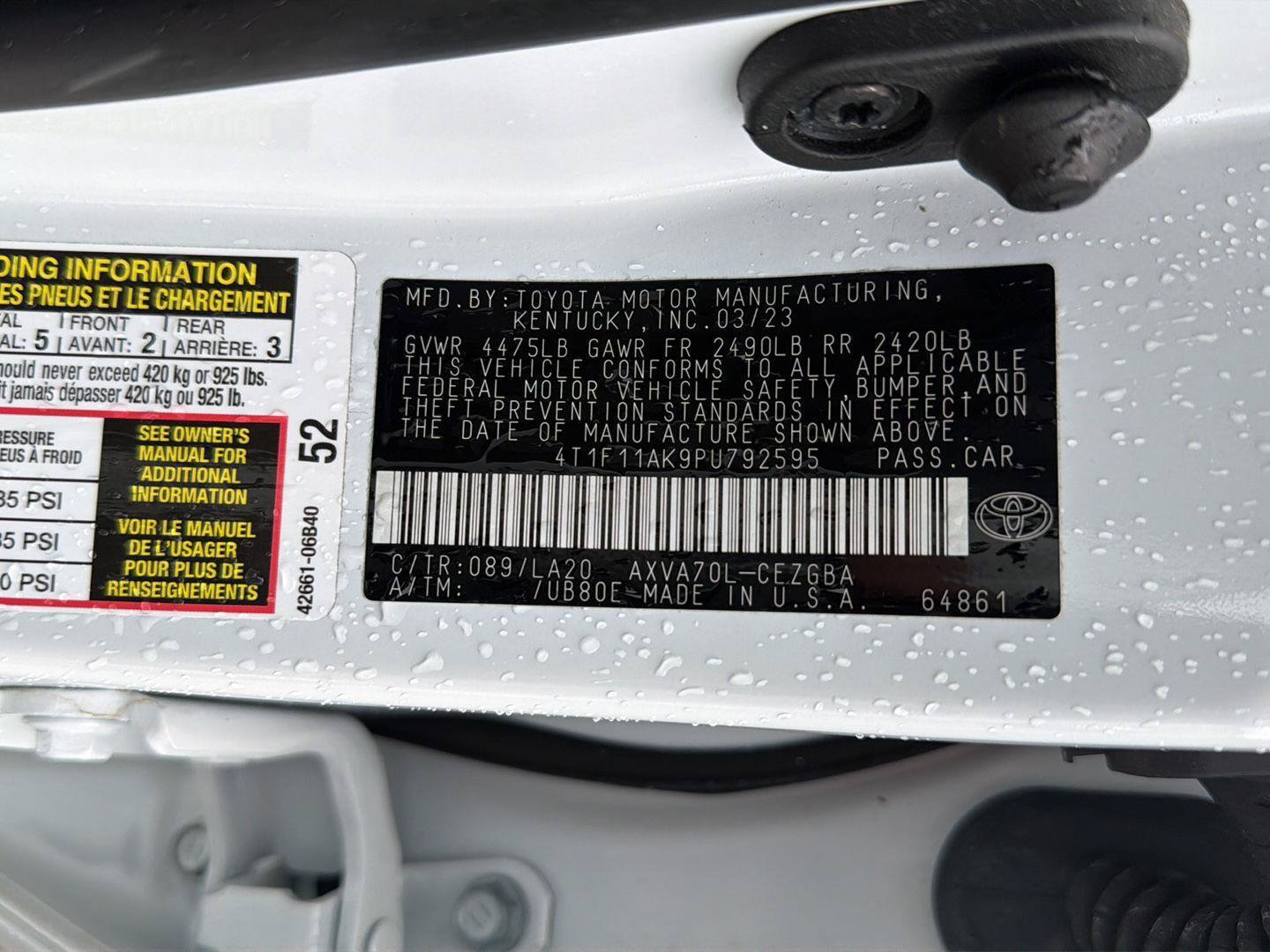 Used 2023 Toyota Camry XLE w/ Navigation Package FWD image 42