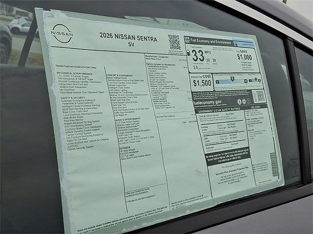 New 2026 Nissan Sentra SV w/ SV Convenience Package FWD image 41