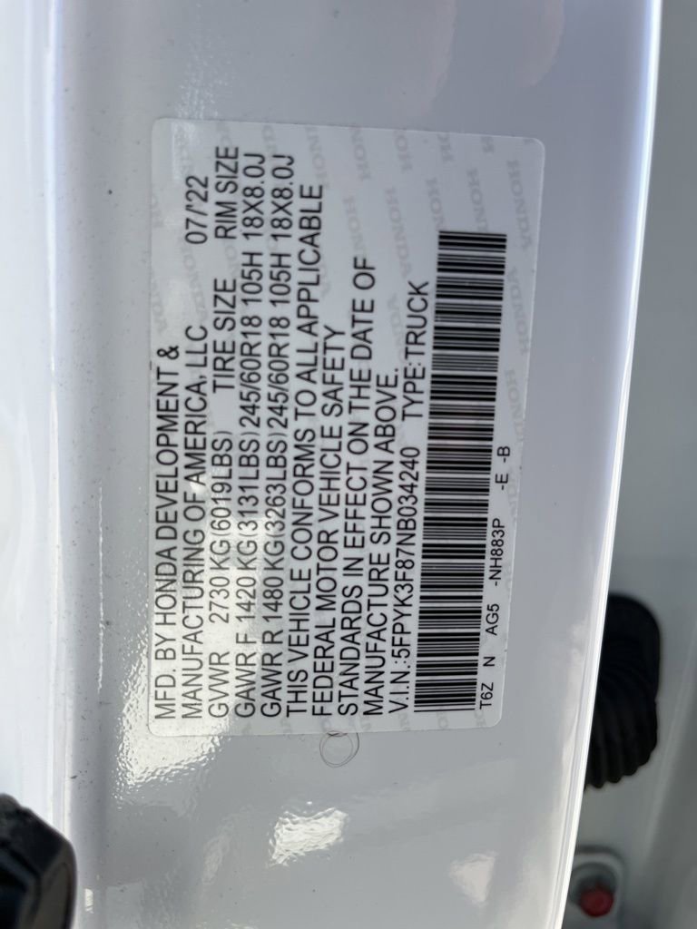 Used 2022 Honda Ridgeline Black Edition image 11