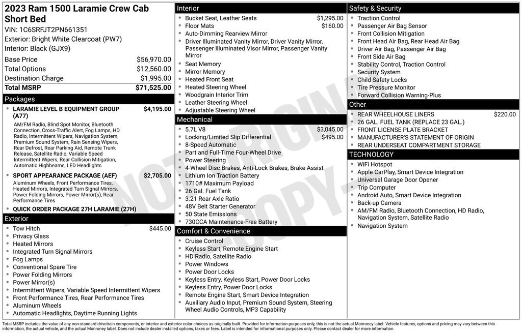 Certified 2023 RAM 1500 Laramie AWD/4WD image 7