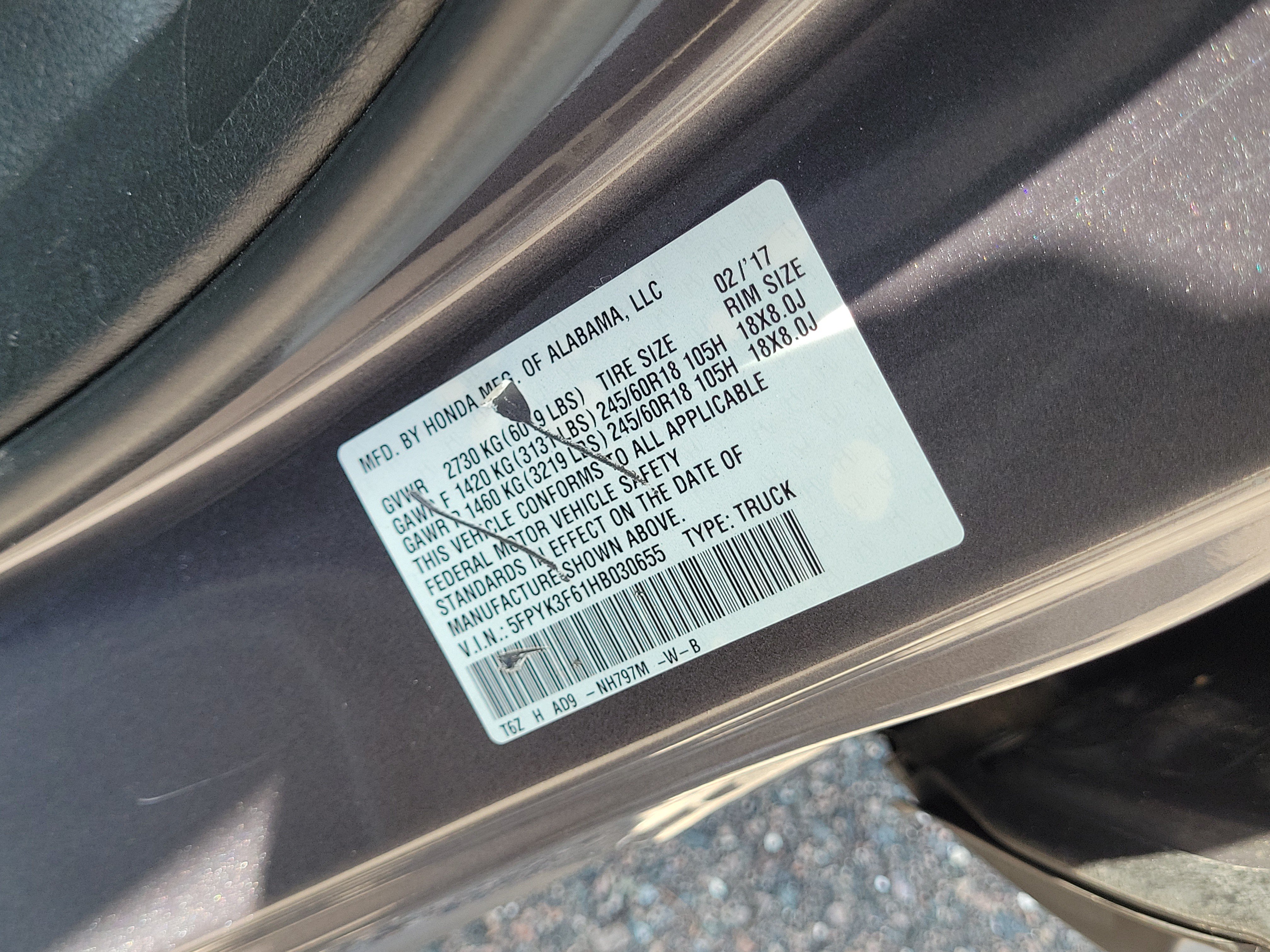 Certified 2017 Honda Ridgeline RTL-T image 33