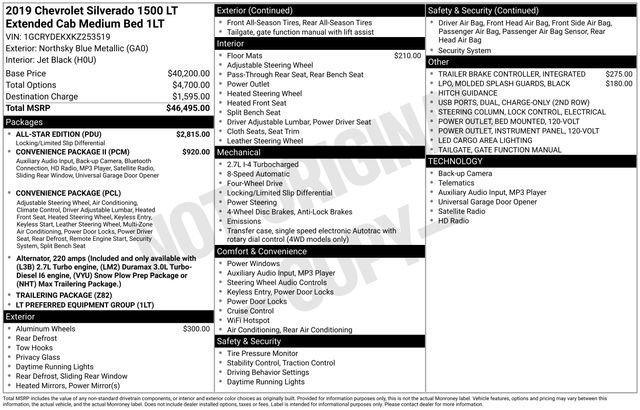 Used 2019 Chevrolet Silverado 1500 LT w/ All-Star Edition AWD/4WD image 9