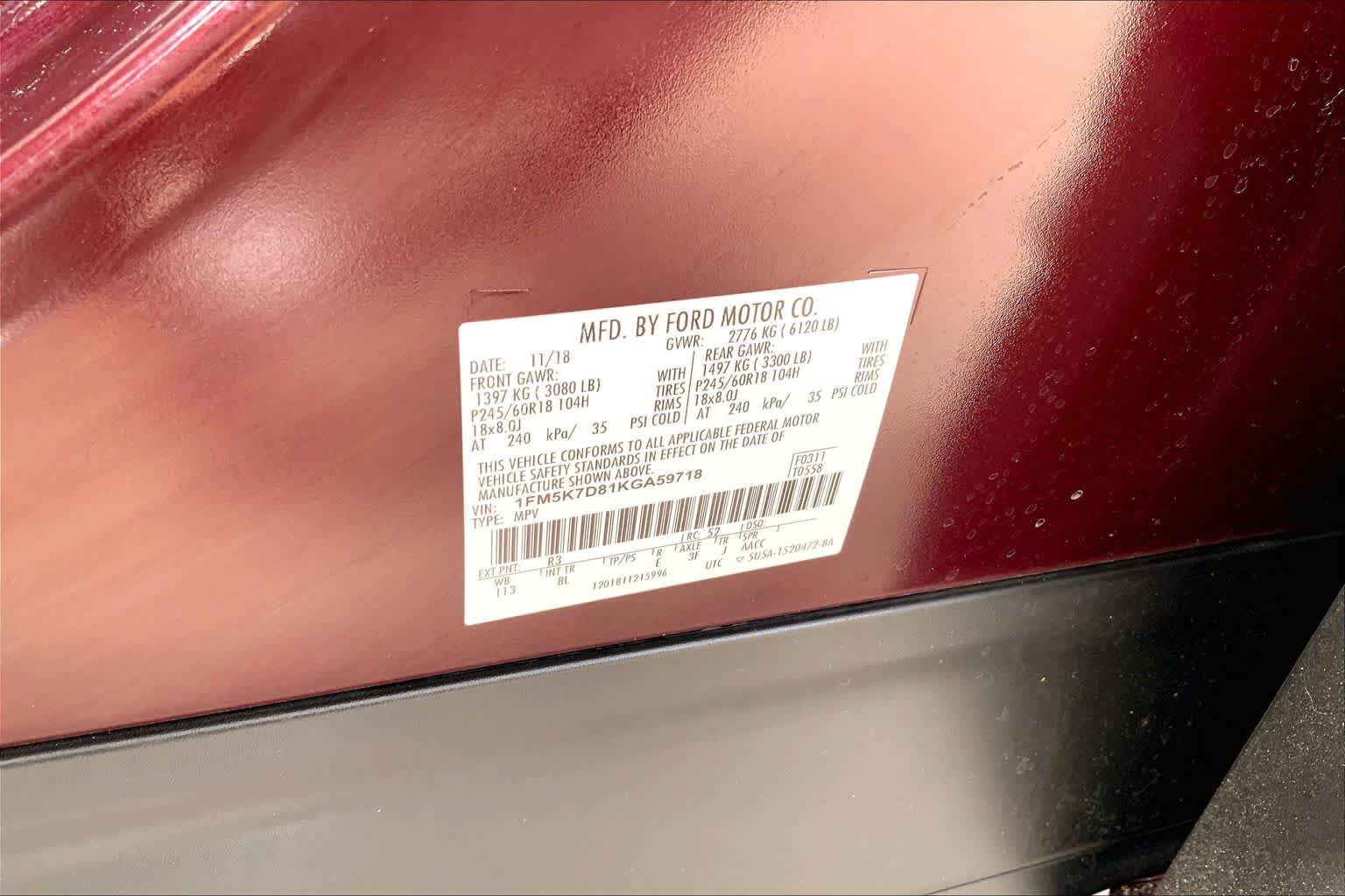 Used 2019 Ford Explorer XLT w/ Equipment Group 201A FWD image 34