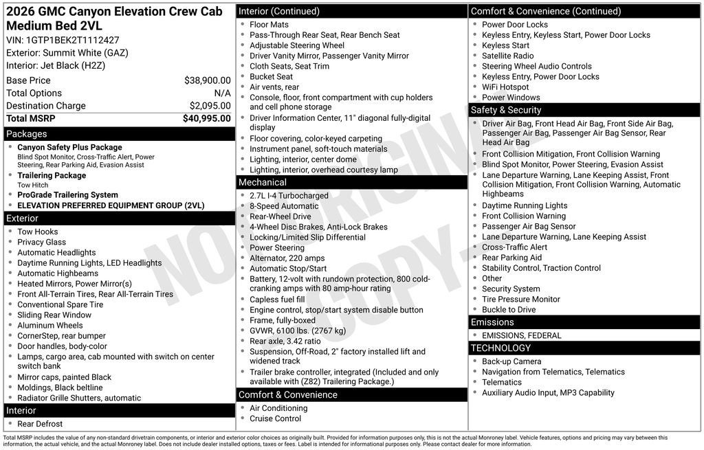 New 2026 GMC Canyon Elevation video 4