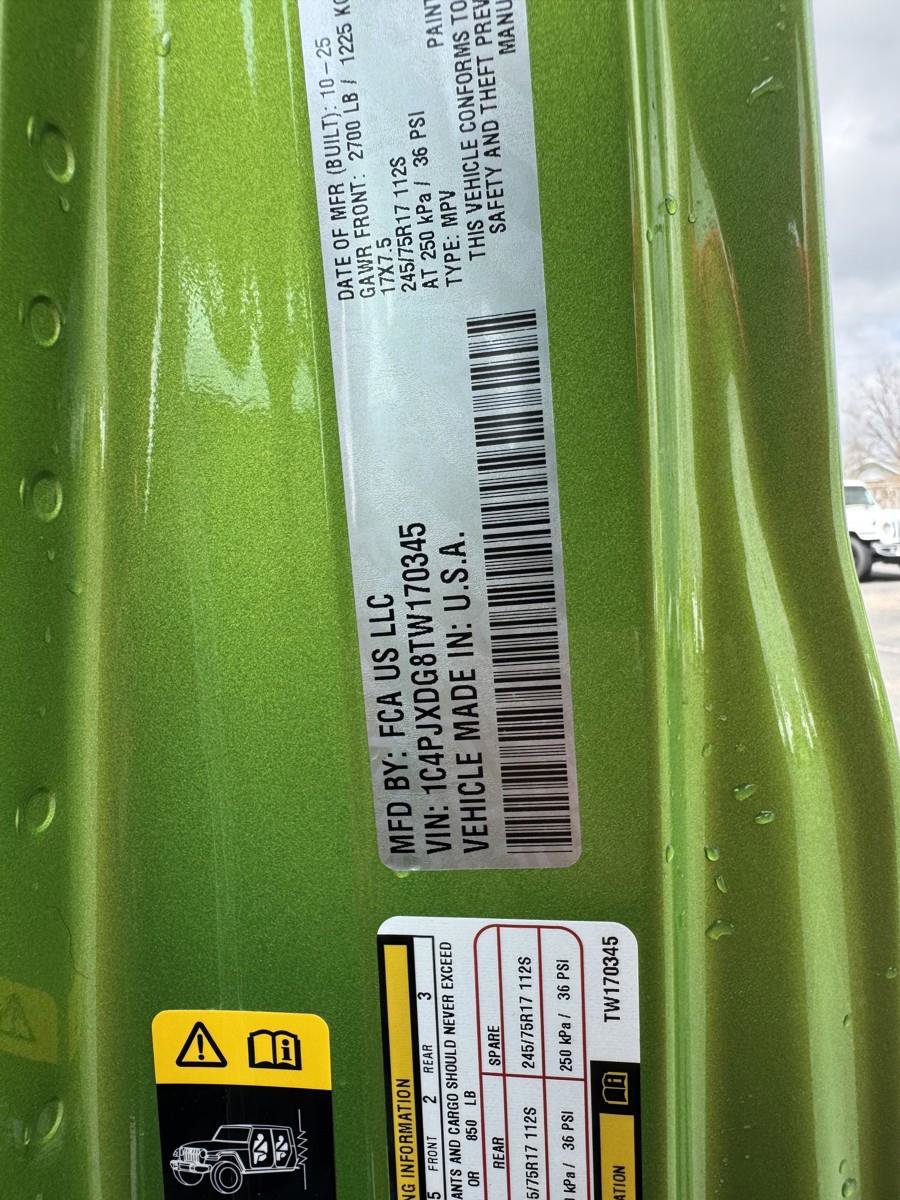 New 2026 Jeep Wrangler Sport S image 44