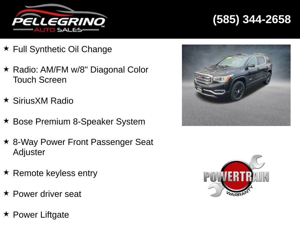 Used 2019 GMC Acadia SLT w/ LPO, Floor Liner Package image 4