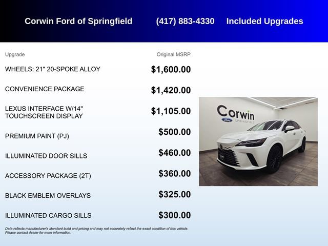 Used 2026 Lexus RX 350h w/ Convenience Package AWD/4WD image 5