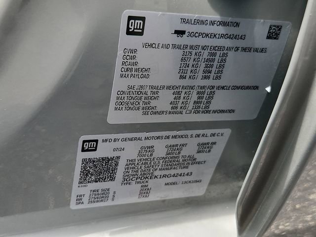 Certified 2024 Chevrolet Silverado 1500 LT AWD/4WD image 34