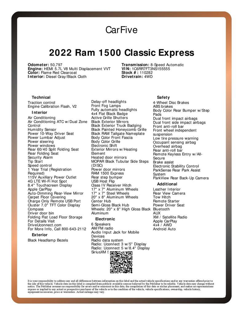 Used 2022 RAM 1500 Express w/ Wheel & Sound Group AWD/4WD image 32