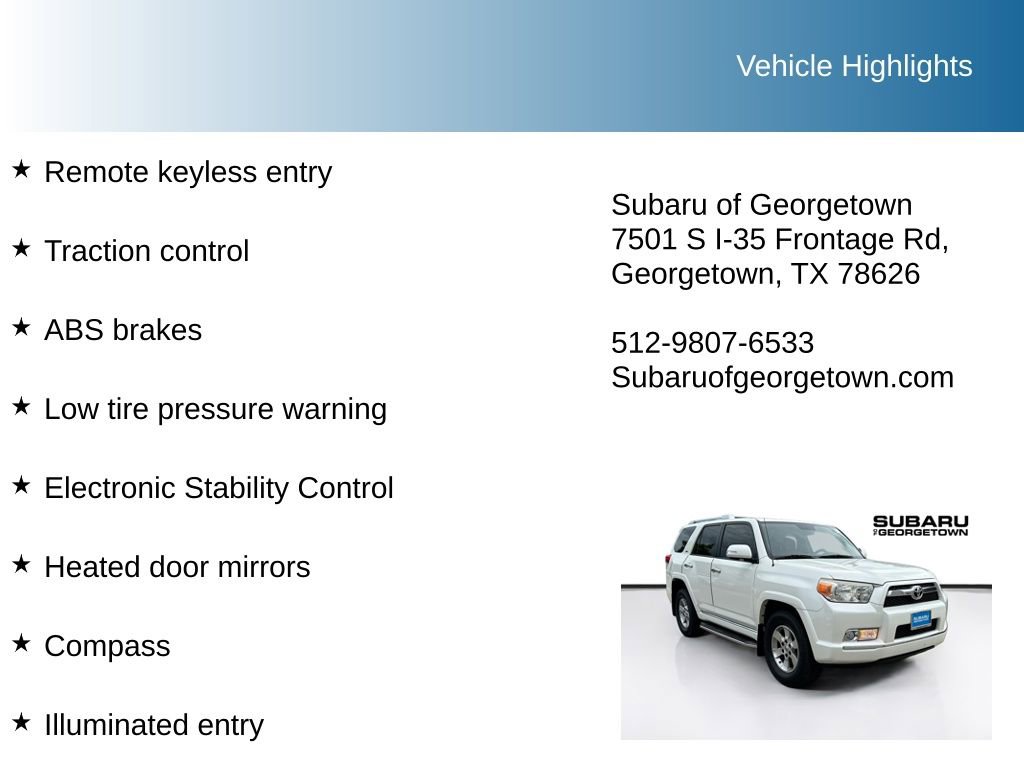 Used 2012 Toyota 4Runner SR5 w/ Convenience Pkg image 9