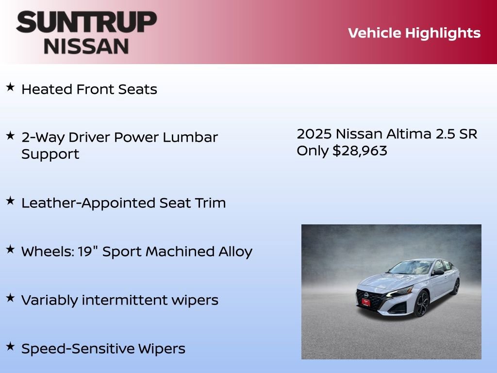 New 2025 Nissan Altima 2.5 SR image 34