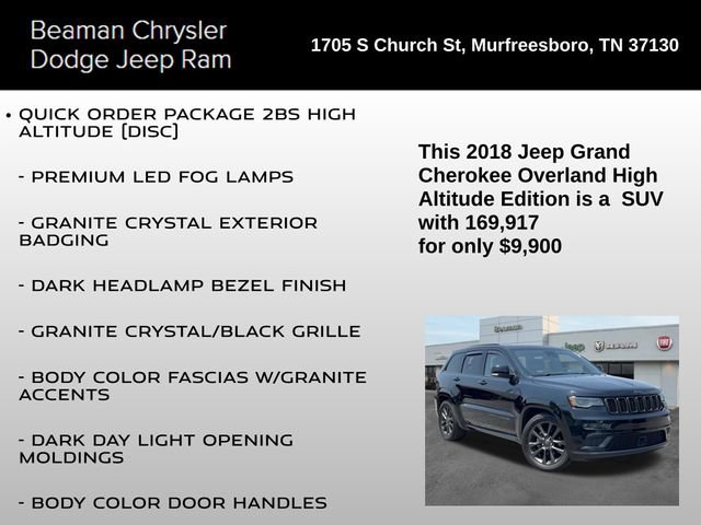 Used 2018 Jeep Grand Cherokee High Altitude AWD/4WD image 8