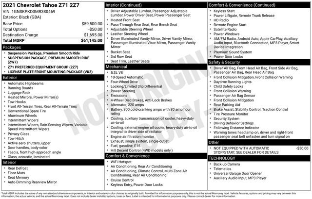 Used 2021 Chevrolet Tahoe Z71 image 35