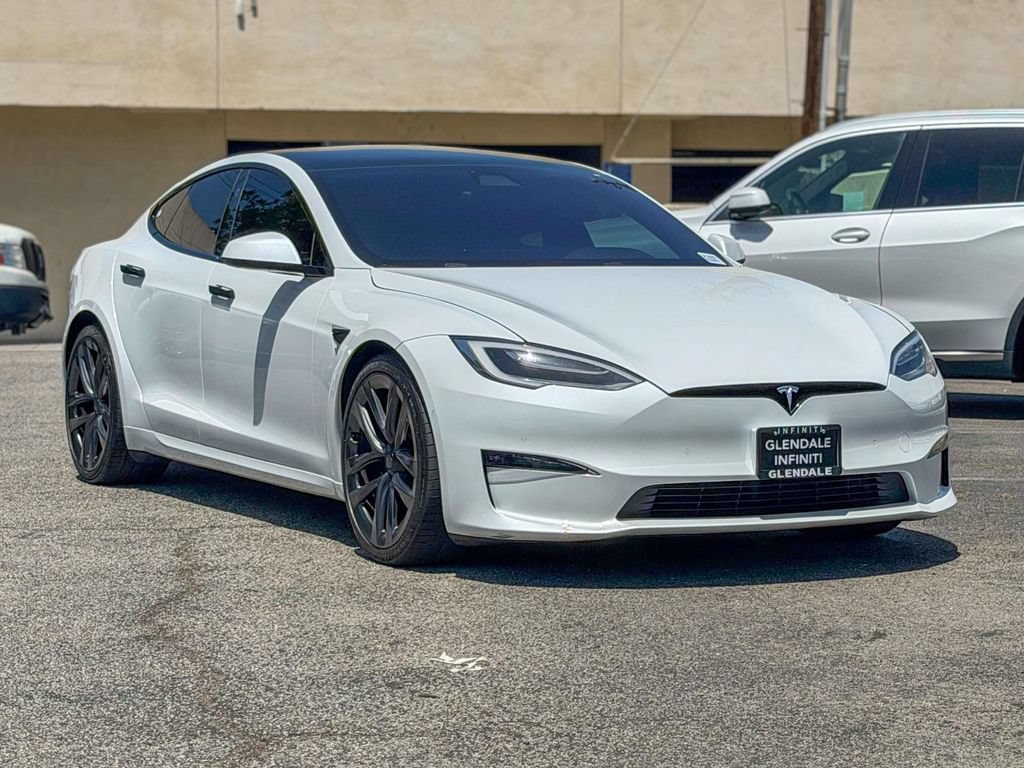 Used 2021 Tesla Model S Plaid AWD/4WD image 2