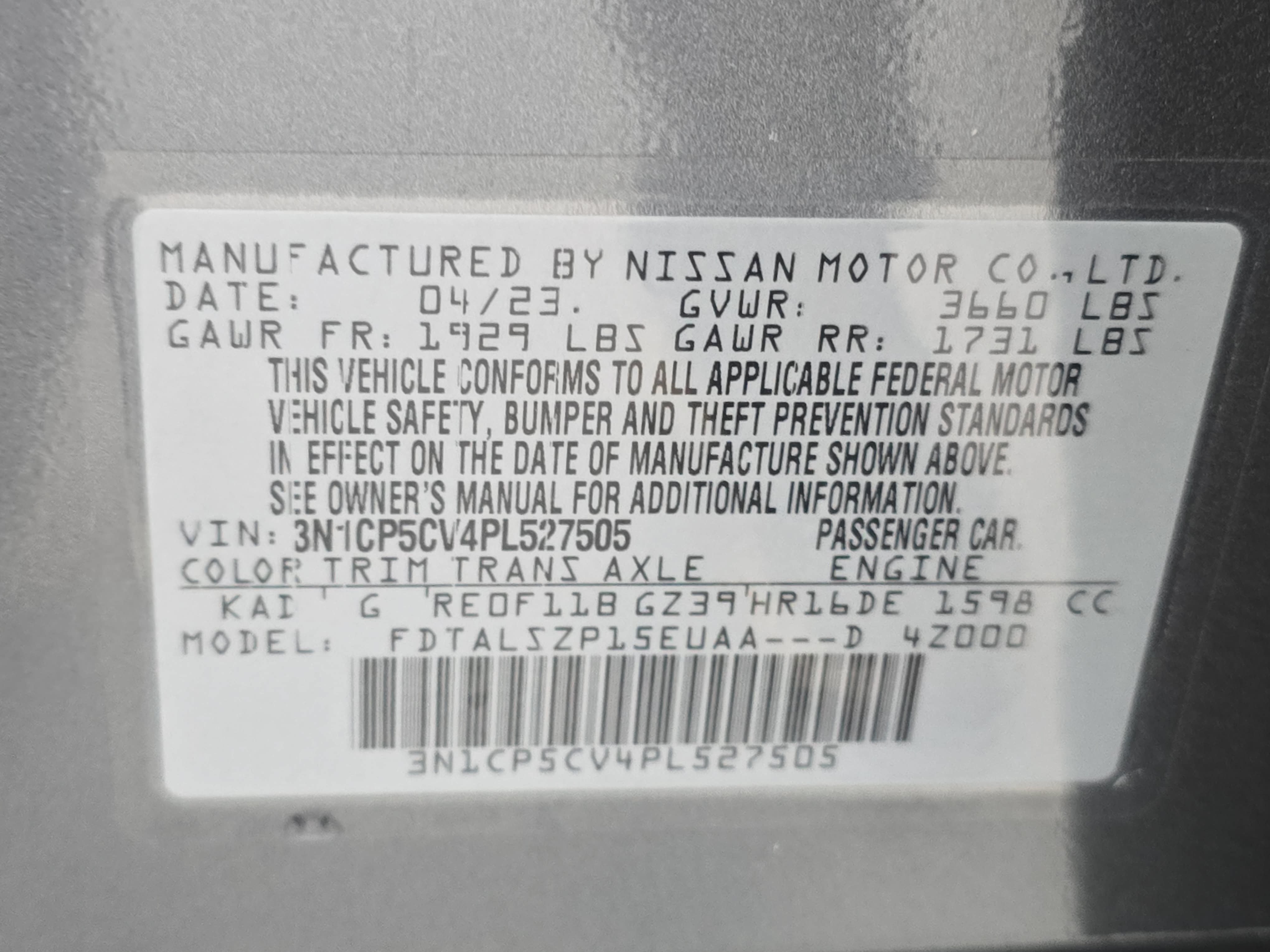 Certified 2023 Nissan Kicks SV FWD image 32