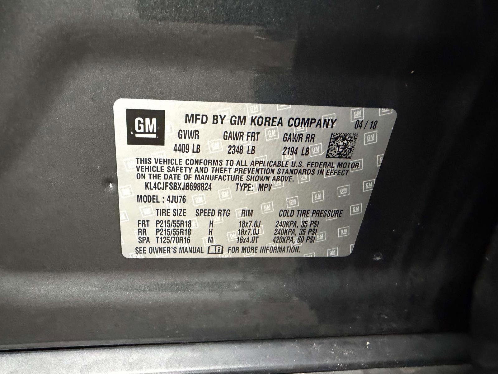 Used 2018 Buick Encore Preferred w/ Experience Buick Package image 18