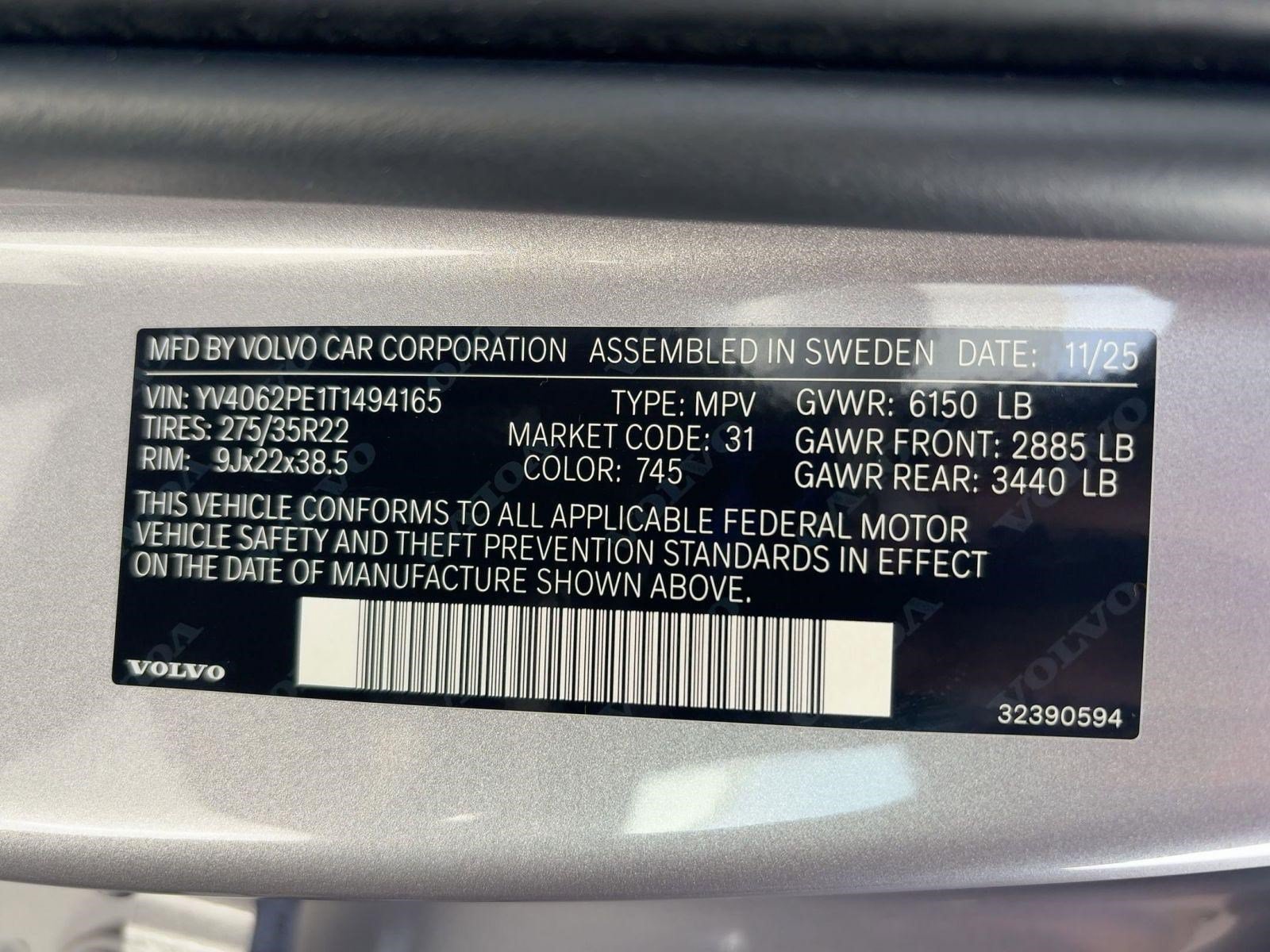 New 2026 Volvo XC90 B6 Plus w/ Protection Package Premier AWD/4WD image 20
