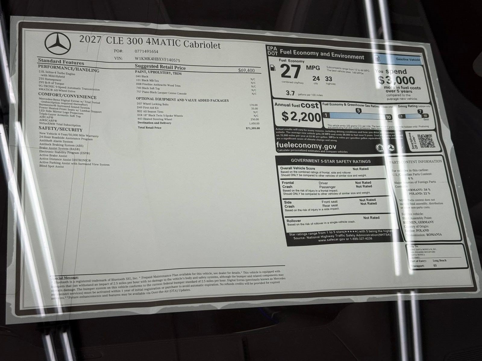 New 2027 Mercedes-Benz CLE 300 4MATIC Cabriolet image 34