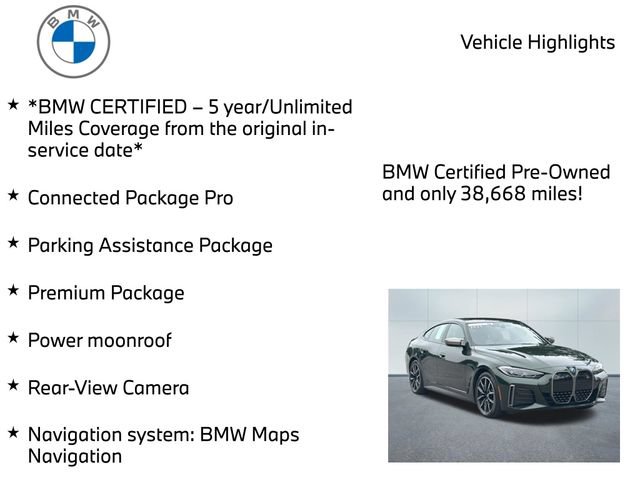 Certified 2023 BMW i4 M50 w/ Premium Package AWD/4WD image 11