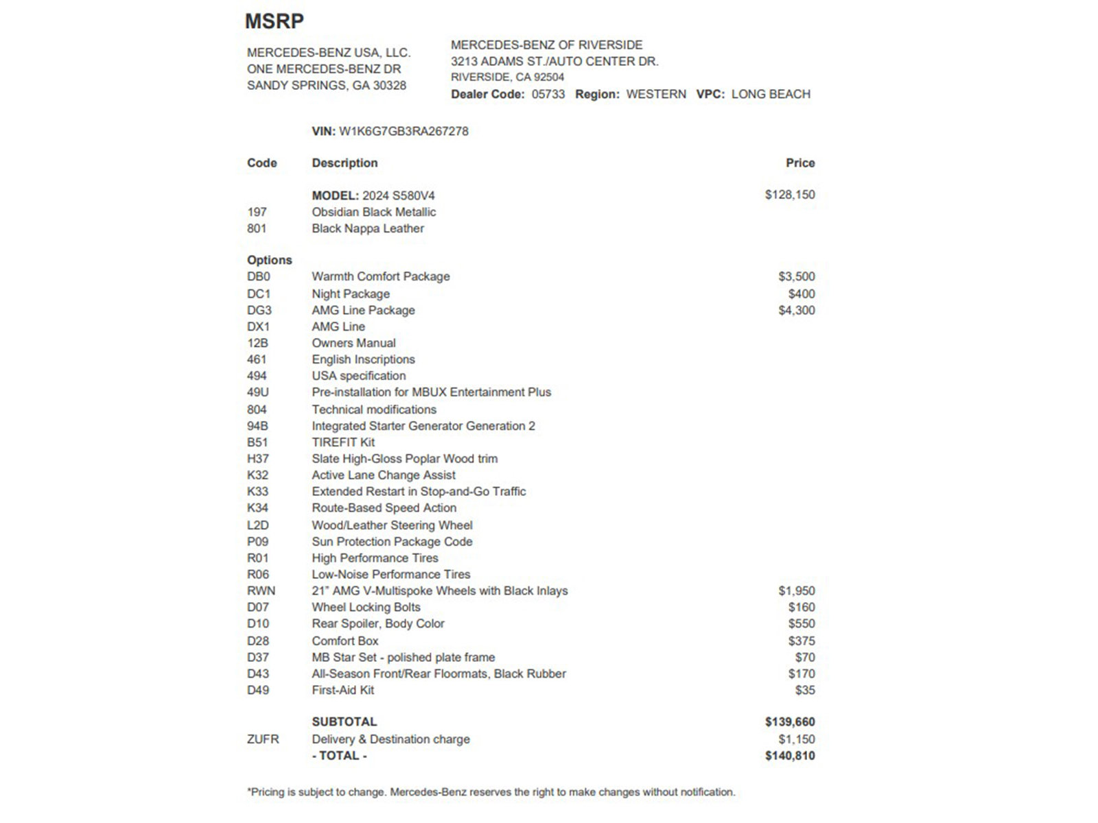 Certified 2024 Mercedes-Benz S 580 4MATIC Sedan image 26