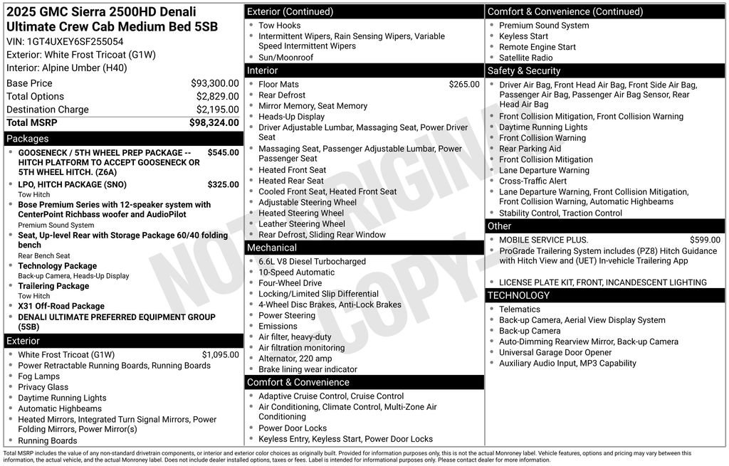 Certified 2025 GMC Sierra 2500 Denali Ultimate image 61