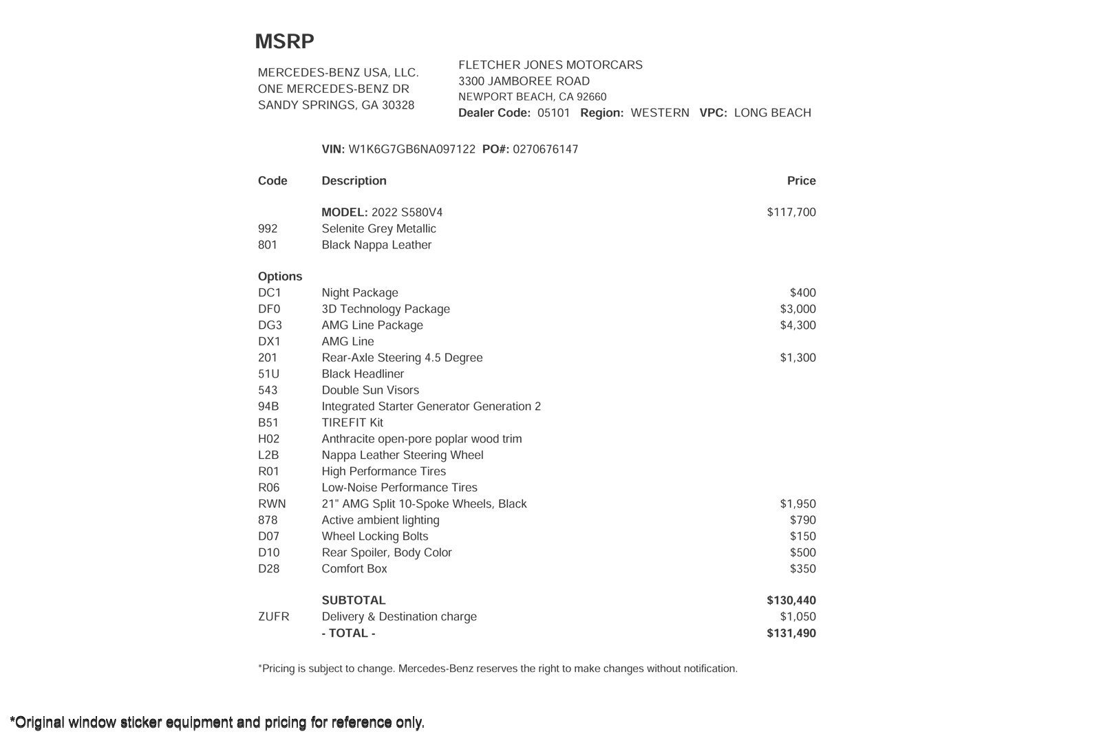 Certified 2022 Mercedes-Benz S 580 4MATIC Sedan image 2