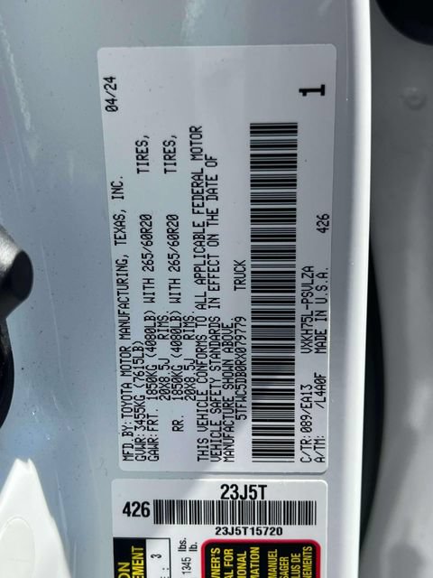 Certified 2024 Toyota Tundra Limited w/ TRD Off-Road Package AWD/4WD image 24