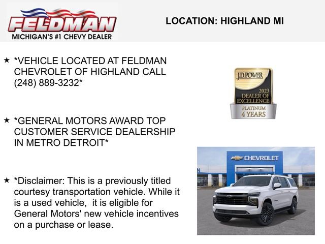 New 2025 Chevrolet Suburban RST w/ Advanced Technology Package image 3