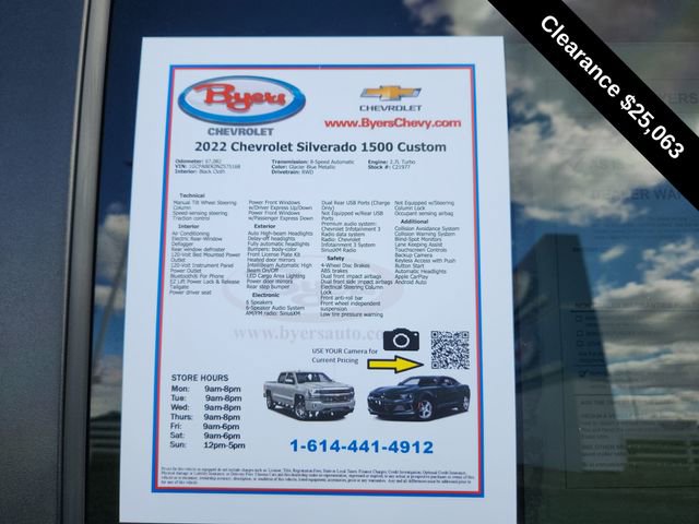 Used 2022 Chevrolet Silverado 1500 Custom image 11