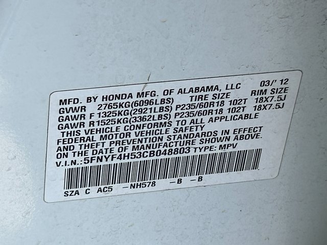 Used 2012 Honda Pilot EX-L image 14