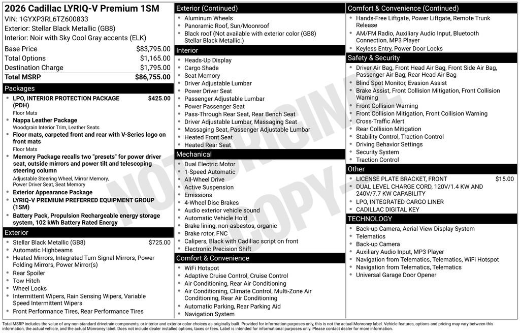 New 2026 Cadillac Lyriq V image 44