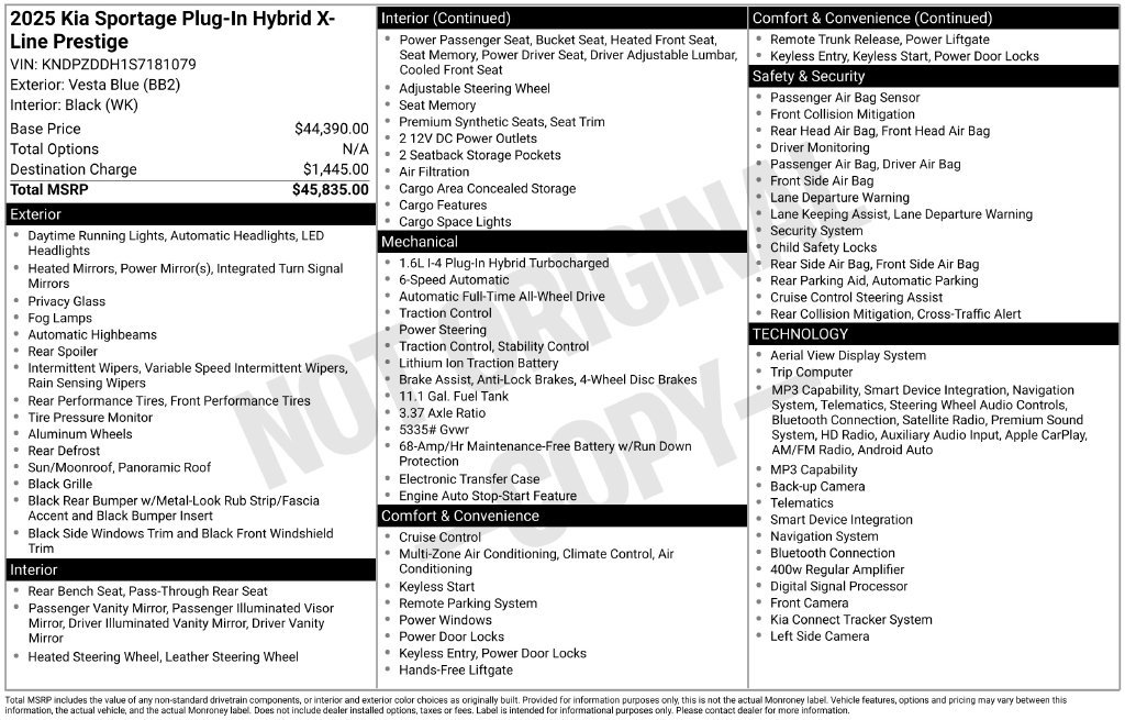 Certified 2025 Kia Sportage X-Line Prestige AWD/4WD image 5