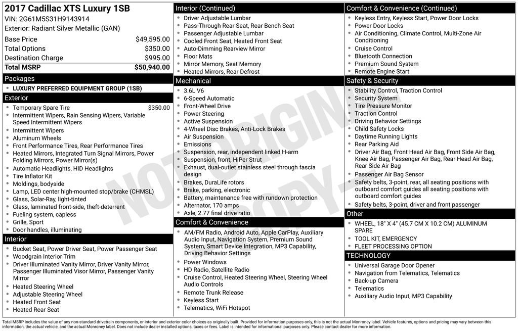 Used 2017 Cadillac XTS Luxury image 36